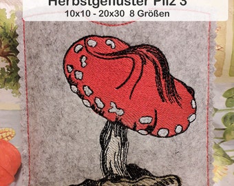 Herbstgeflüster Pilz 3 8 Größen 10x10-20x30