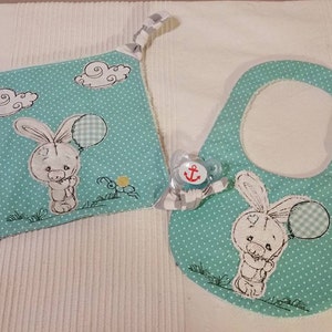Paule Rabbit 10x10 Embroidery File Doodle Appli Embroidery Pattern Embroidery File