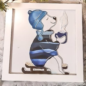 A bear in different sizes. Embroider the embroidery file