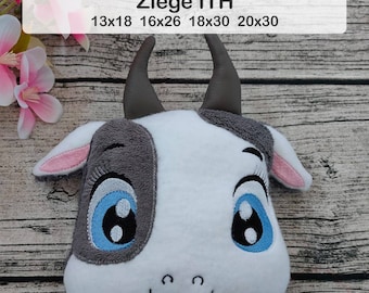 Goat Josi cuddly pillow head ITH different sizes 13x18 16x26 18x30 and 20x30