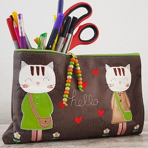 A Cat Embroidery File 4 Sizes Embroidery Pattern Embroidery File Animals