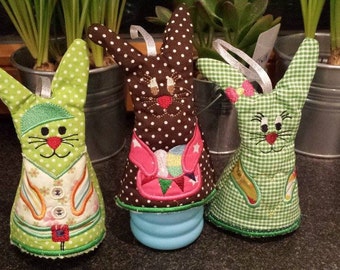 Bunny egg warmer 13x18 ITH embroidery file embroidery pattern Easter