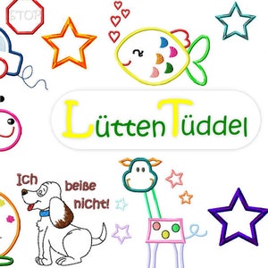 A 10x10 Dog Caterpillar Snail Star Car Giraffe Fish Frog Rabbit Embroidery File Embroidery Pattern EmbroideryApplication
