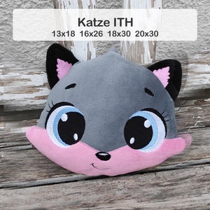 Cat Hanna cuddly pillow head ITH different sizes 13x18 16x26 18x30 and 20x30