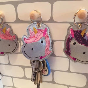 A Keychain 10x10 ITH Unicorn Greta Embroidery File Embroidery Pattern Embroidery