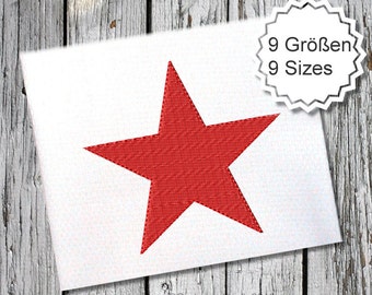 A Stars 9 sizes embroidery file embroidery design embroider full embroidery