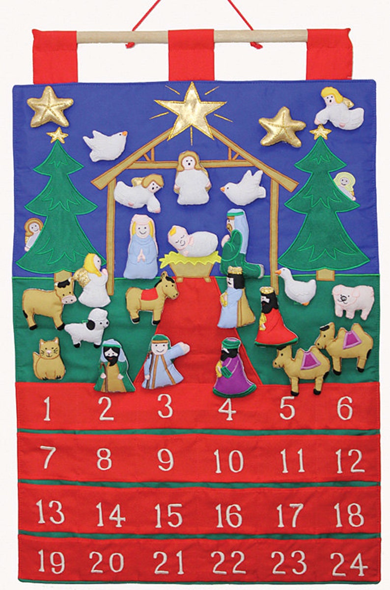 Tidings of Joy Fabric Advent Calendar (Countdown to Christmas) 