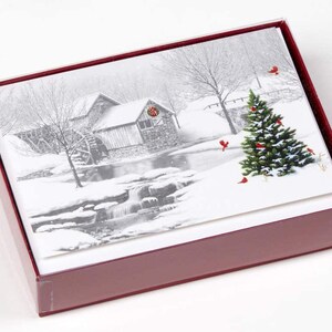 Vetro macchiato Natività religioso Christmas Cards - Confezione di 15