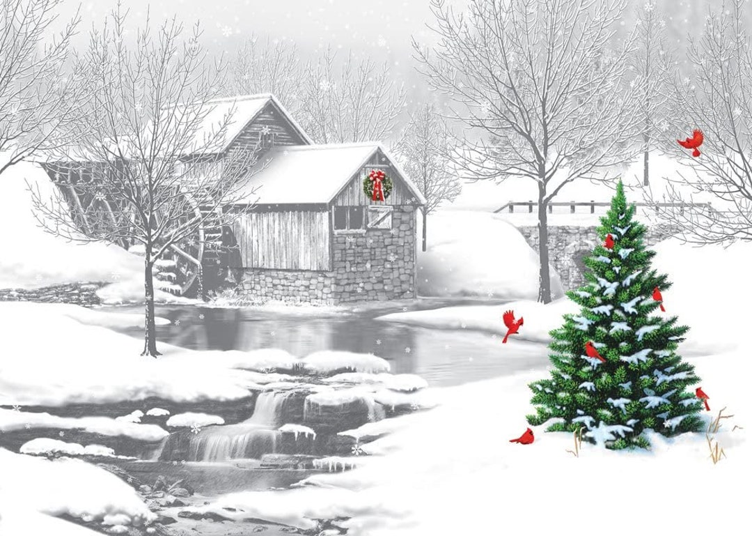 Biglietti Di Natale Snowy Friends - Confezione Da 15 Con Buste Dorate