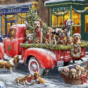 Box of &#39;Doggone Christmas&#39; Christmas Cards - 15 Cards / 16 Foil Envelopes