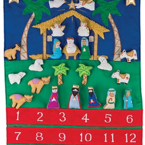 Nativity Fabric Advent Calendar image 1
