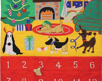 Dog Gone It Fabric Advent Calendar (Countdown to Christmas)