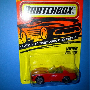Match Box #1 Dodge Viper New on Karte wie in der VIPER Serie zu sehen