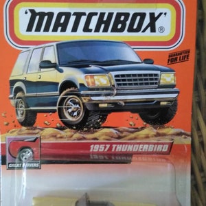 Streichholzschachtel #16 1957 Ford Thunderbird 1/64 neu auf Karte