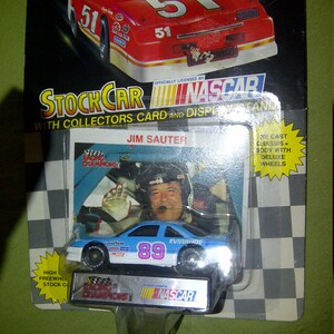 Nascar Classics #89 1991 Gibson Jim Sauter 1/64th DieCast neu auf Karte
