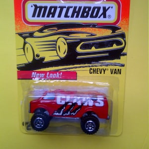 Matchbox 1-75 Series 1997 #26 Chevy Van neu auf Karte