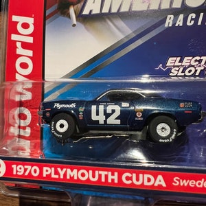 Ho Slot Car 1970 Plymouth Cuda New In Blister