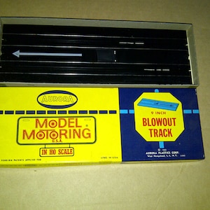 NEW Vintage Aurora Ho Slot Car Track Blow Out Track New In Box NOS 1963