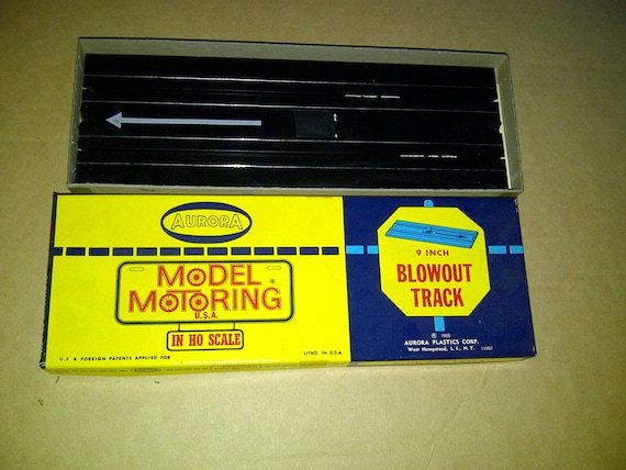 NEW Vintage Aurora Ho Slot Car Track Blow Out Track New In Box NOS 1963