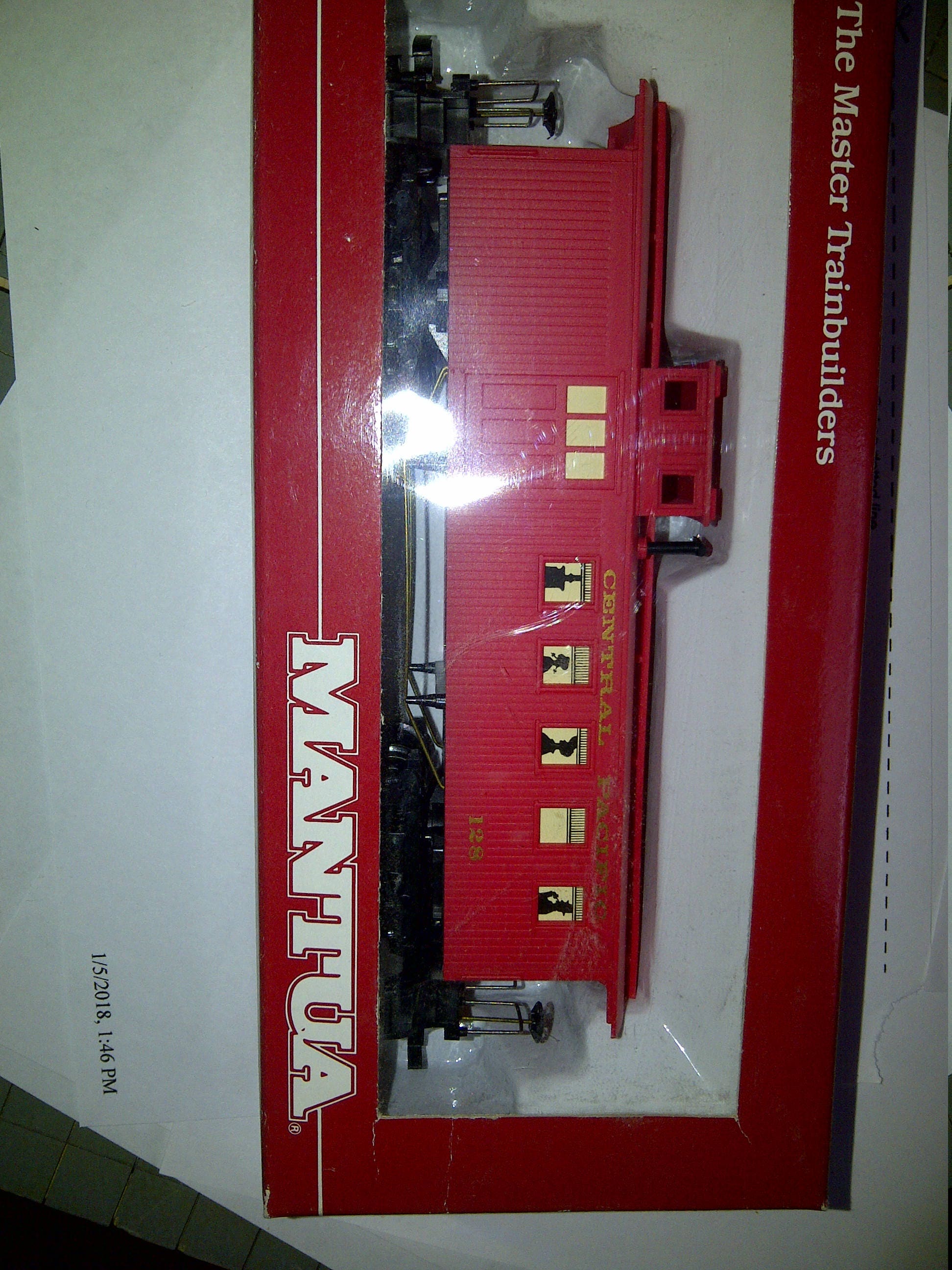 Ho Train Car Old Time Drovers Caboose Crew Car Central Pacific New in