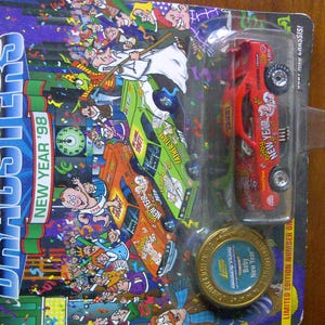 1998 Baby New Year Dodge Challenger 1/64th diecast neu auf Karte