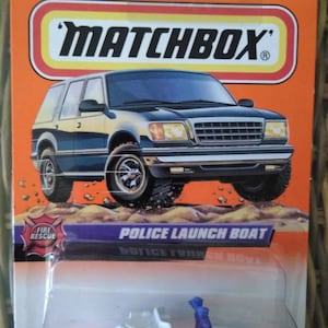 Matchbox #80 Polizei Trägerboot 1/64th neu auf Karte
