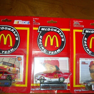 Mcdonalds Race Team All 3 Dragster grappige auto Stock Car nieuw op kaart