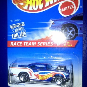 Hot Wheels #394 1957 Chevy neu auf Karte