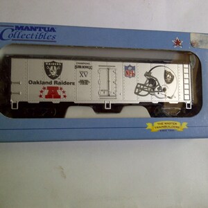 NUEVO vagón de tren del equipo de la NFL Mantua HO Oakland Raiders