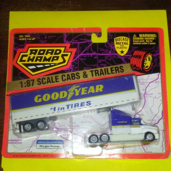 Ho Tractor Trailer Goodyear Tires new on card