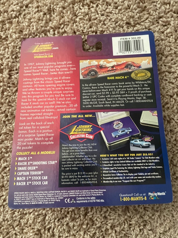 Johnny Lightning Speed Racer 2000 RACER X Stock Car Cel #5