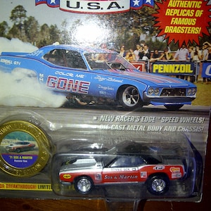 1971 Plymouth Sox & Martin 1/64th diecast neu auf Karte