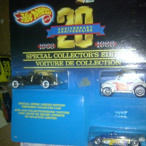 Hot Wheels 20th Jubiläum 1988 Rolls Royce Baja Bug Indy Racer neu auf Karte