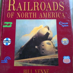 American Railroads Of North America 280 pagina&#39;s zwart-witkleurenfoto&#39;s en info