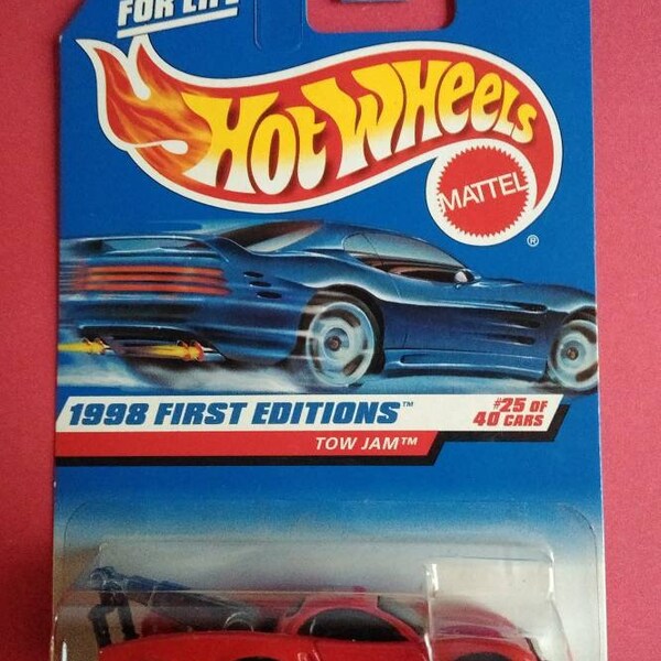 1998 Hot Wheels #658 First Edition 25/40 Tow Jam - Red