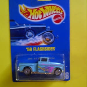 Hot Wheels 1956 Chevy Flashsider #136 neu auf blauer Karte