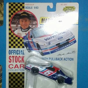 Mark Martin Valvoline NASCAR 1/43 Novo no cartão