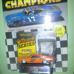 Nascar Classics Ford Torino #27 Donnie Allison 1/64th Diecast neu auf Karte