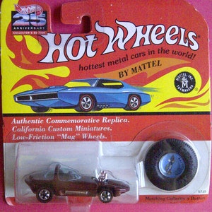 Hot Wheels 25th Jubiläum Silhouette braun neu auf Karte