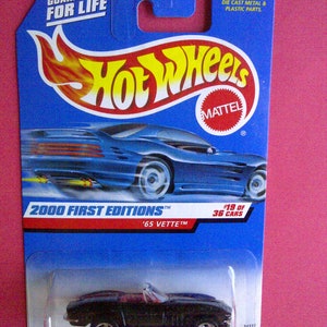 Hot Wheels 1965 Corvette neu auf Karte