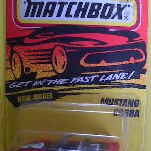Matchbox #71 Ford Mustang Cobra nieuw op kaart