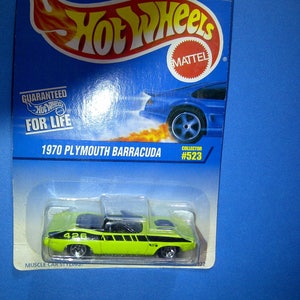 Hot Wheels #523 1970 Plymouth Barracuda new on card