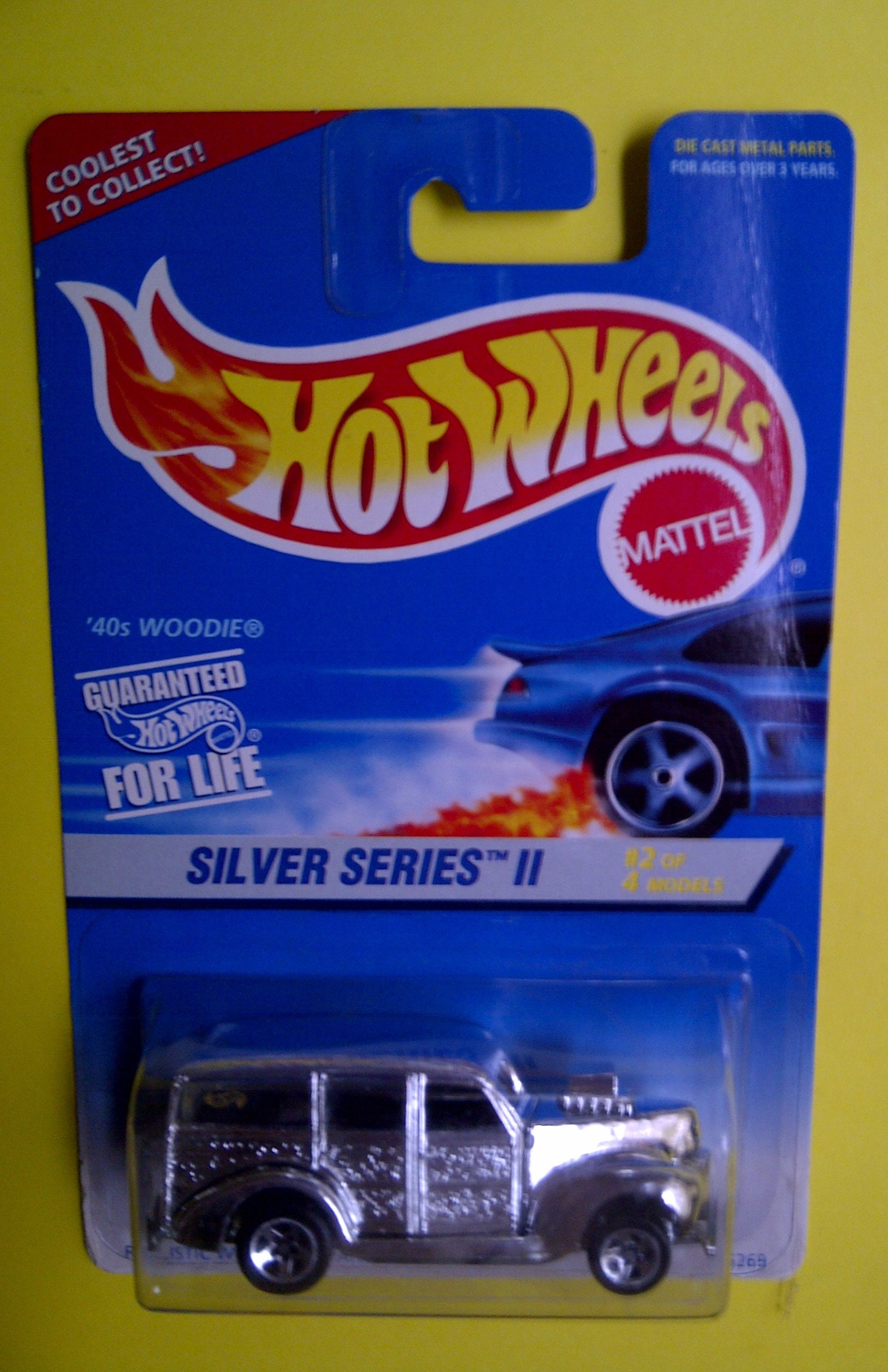 5-spoke 1996 Hot Wheels Silver Series II '40s Woodie #421 