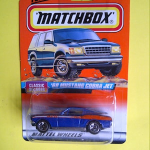 Matchbox #40 Ford Mustang Cobra Jet uit 1968, nieuw op kaart