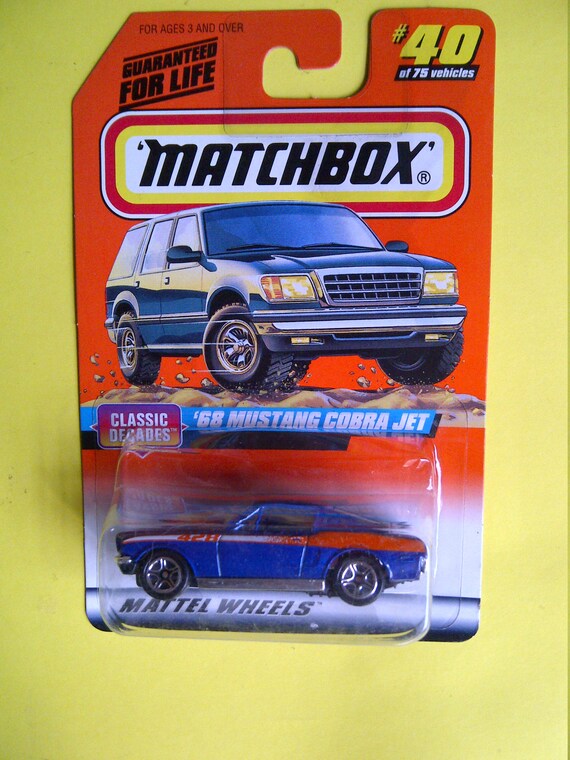 Matchbox 40 1968 Ford Mustang Cobra Jet nouveau sur la carte Etsy France