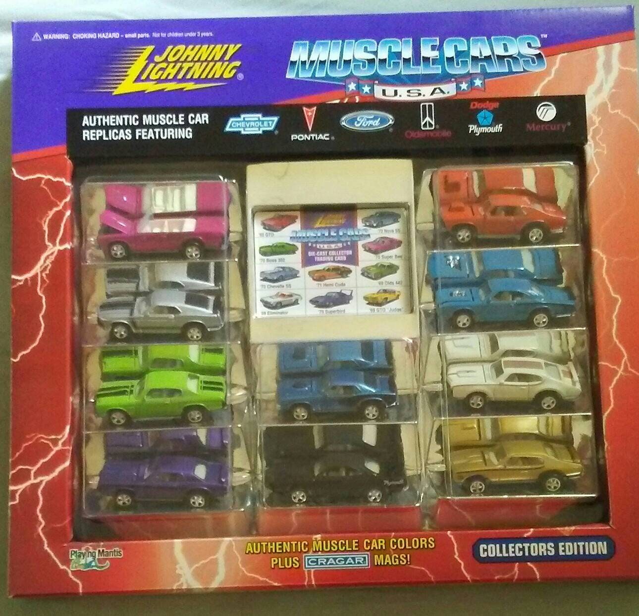 Muscle Car Collection 10 Car Set Johnny Lightning New in Box 1/64th Diecast  