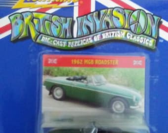 1962 MGB Roadster British Invasion New on card by Johnny Lightning