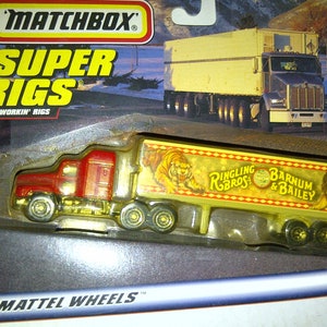 Boîte d'allumettes Circus Rig ho 1/87e Ringling Bros Barnum Bailey neuve sur carte