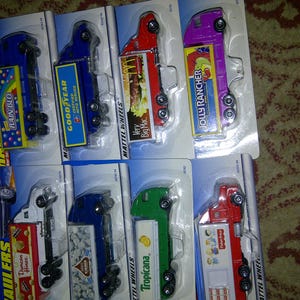 Hot Wheels Haulers, 8 loten Nieuw op kaart jolly rancher mc dee goed jaar
