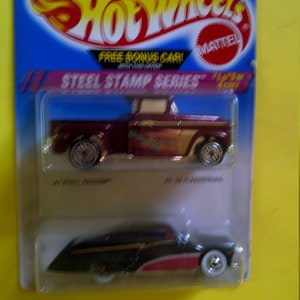 Hot Wheels 1956 Chevy Flashsider Twinpack W/Steel Passion neu auf Karte